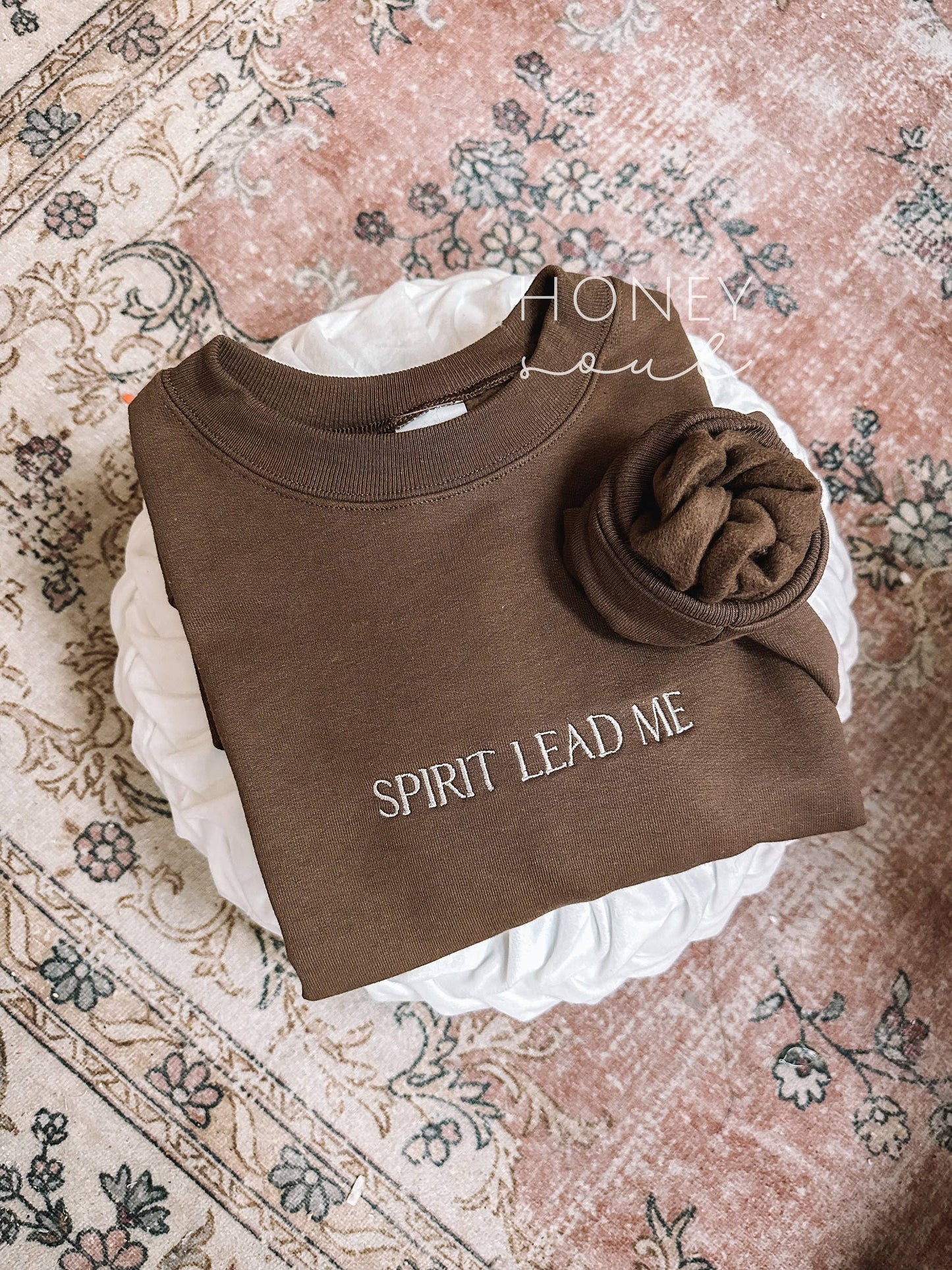 Embroidered Spirit Lead Me Sweatshirt